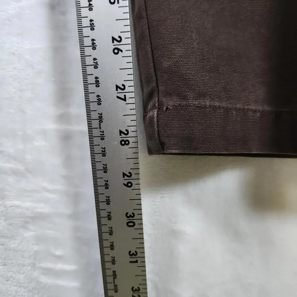 Izod Rock Washed Brown Denim Jeans‎ Size 36x30 Surplus Cotton Relaxed